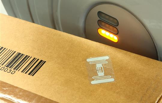 Downloaded Rfid Label On Box